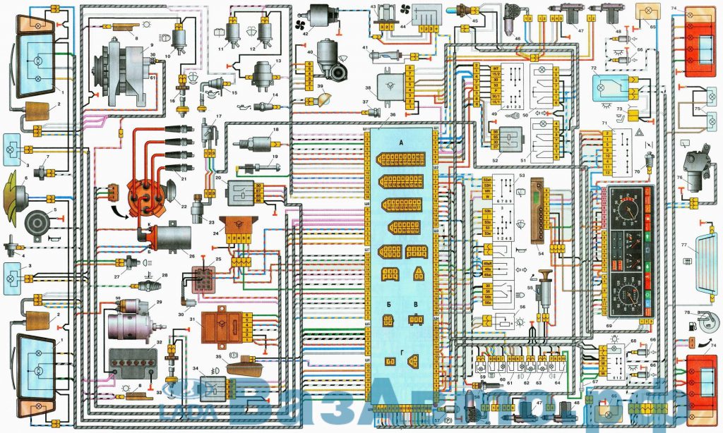 Схема трамблера ваз 2109